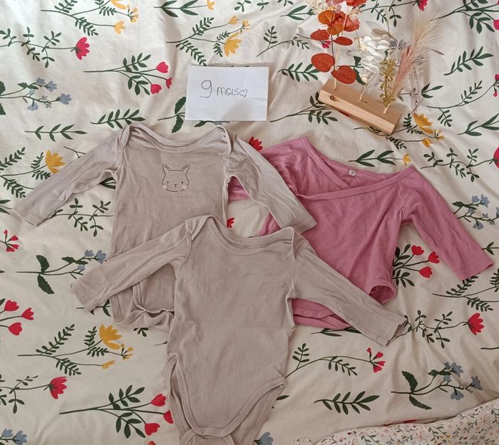 Lot de bodies bébé 9 mois 🌸 - photo numéro 2