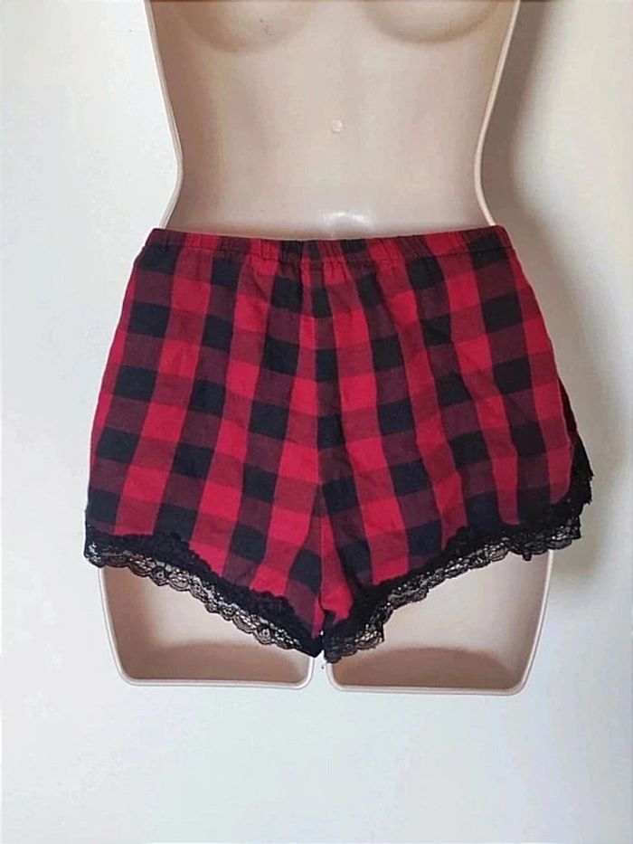 Short pyjama carreaux rouge noir / Undiz - 36/S - photo numéro 2
