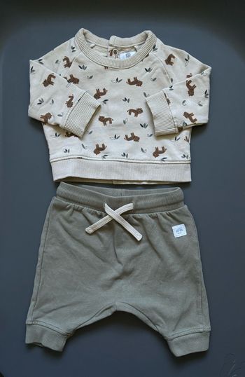 Ensemble bébé pantalon pull molletonné jungle tigre La Redoute 1 mois