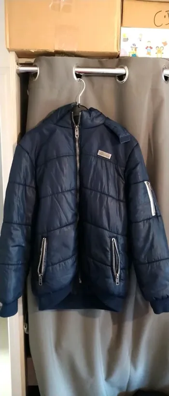 Blouson bleu matelassé garçon kiabi