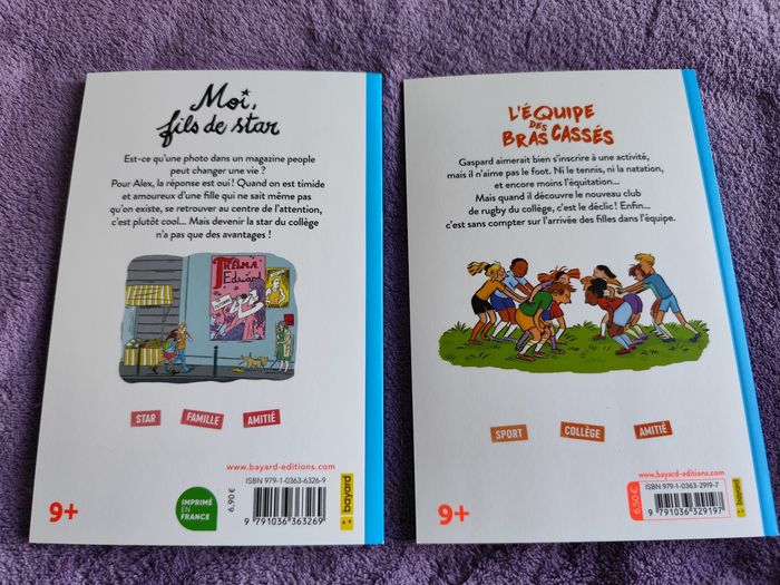 Lot 2 livres j aime lire max 9 ans l équipe des bras cassés + moi fils de star - photo numéro 2