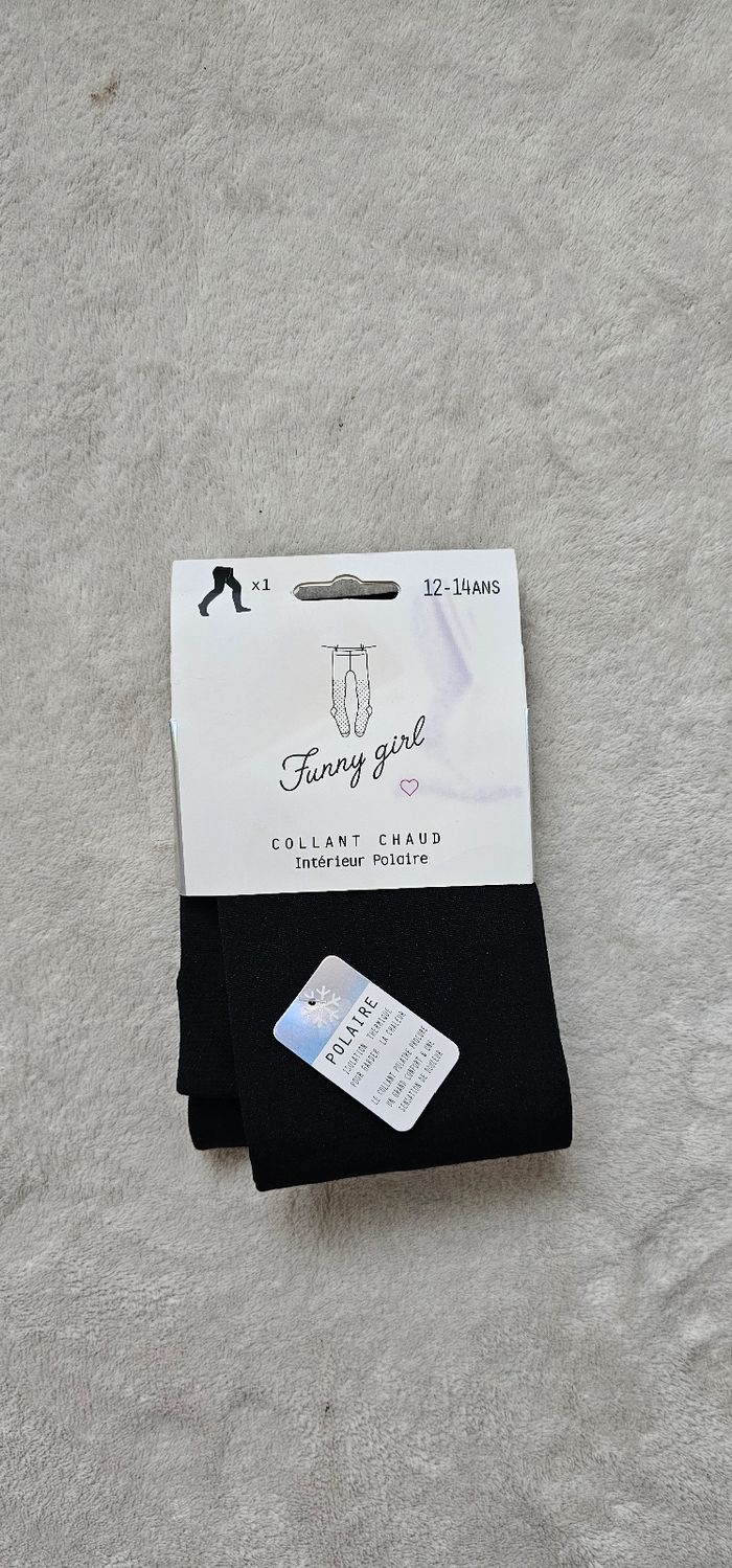 Collant chaud fille 12-14 ans - Intérieur polaire ultra-doux - photo numéro 2