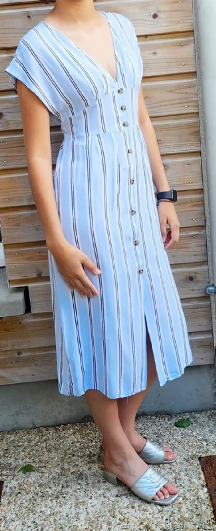 Robe midi rayée ardene – Élégance légère pour l’été - photo numéro 2