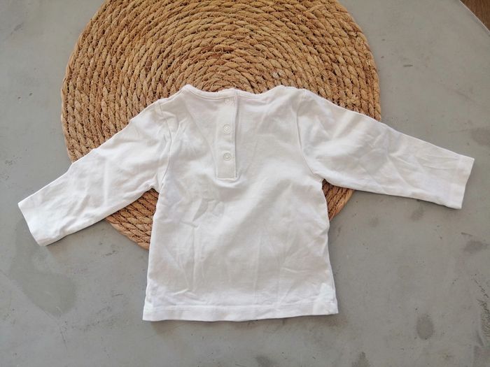 Tee-shirt manches longues fille 6 mois - photo numéro 2