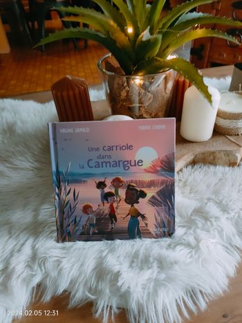 Livre jeunesse une carriole dans la Camargue