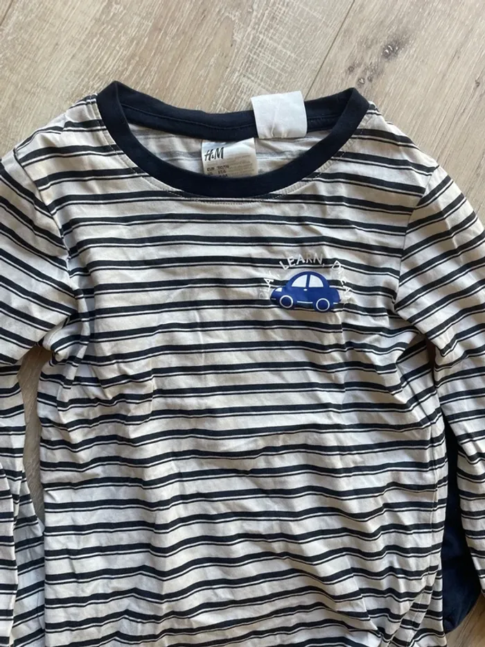 Pyjama deux pièces voiture H&M 5/6 ans - photo numéro 2