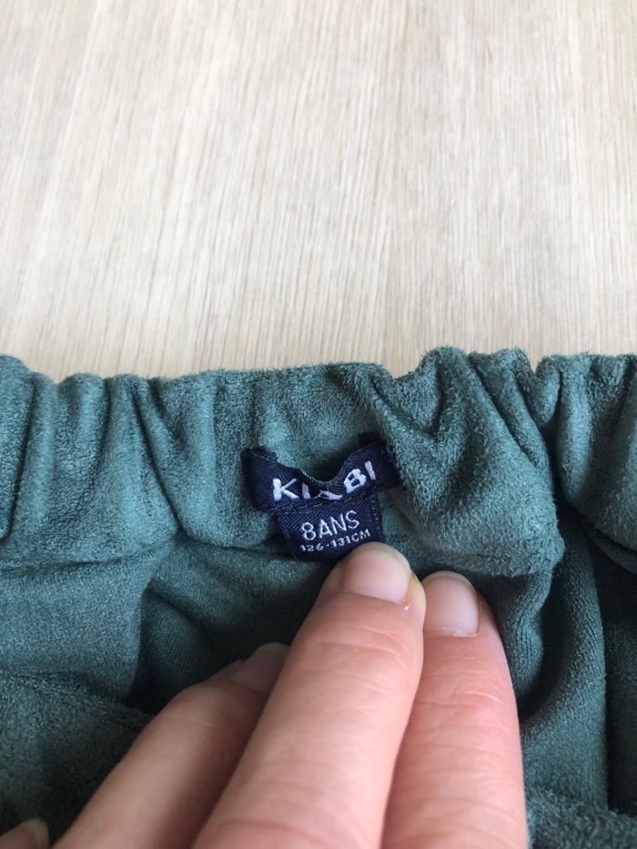 Jupe velours verte 8 ans kiabi - photo numéro 2