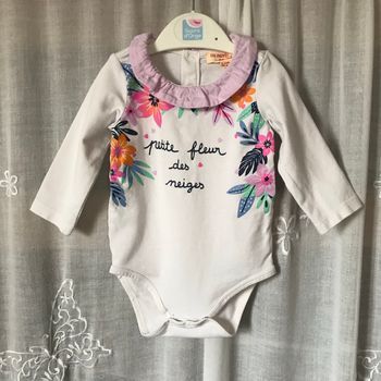 Super joli body col lilas  3 mois Du Pareil au même