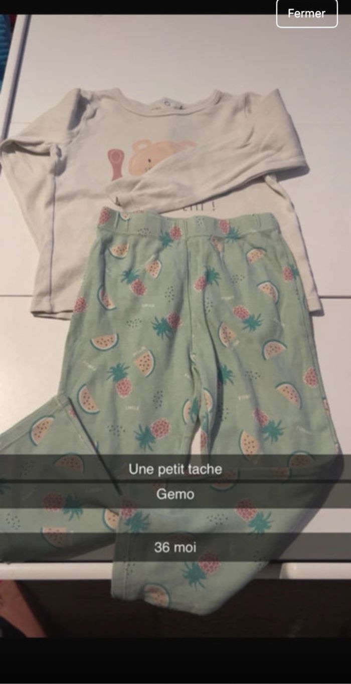 Pyjama 2 pièce fille