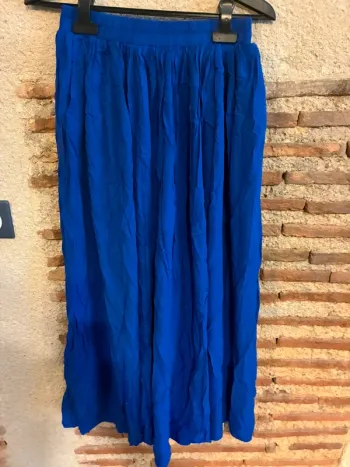 Jupe longue bleu électrique
