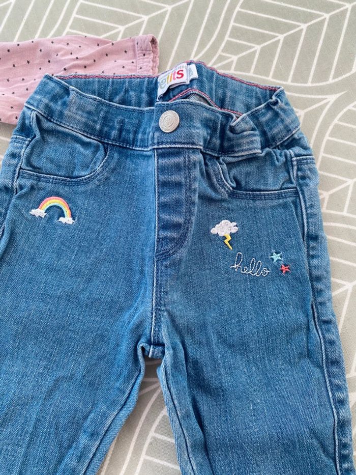 Bel ensemble jeans 12 mois haut - photo numéro 2