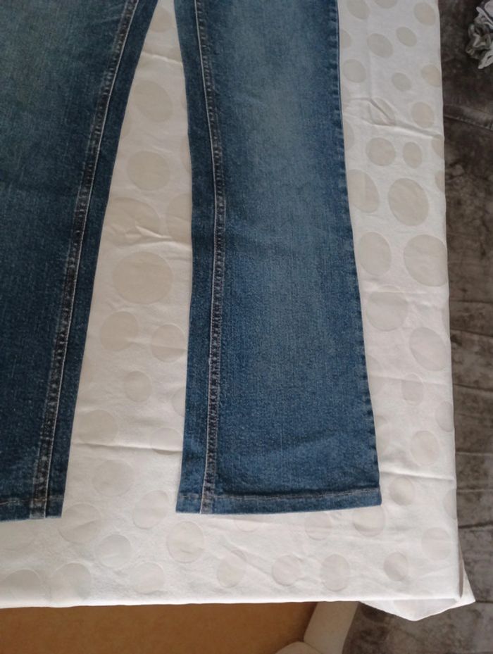 Pantalon jeans femme Rica Lewis taille 40 jambes larges pattes d éléphants - photo numéro 2