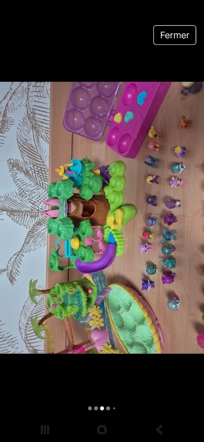 Lot Arbre,cascade,  panier hatchimals - photo numéro 3