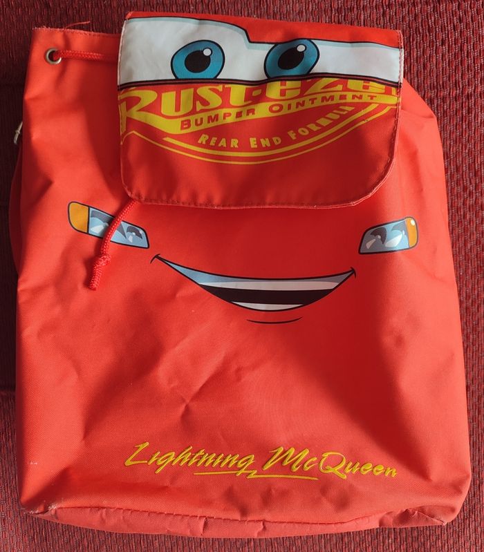 Sac à dos enfant, grande contenance Flash McQueen - Cars