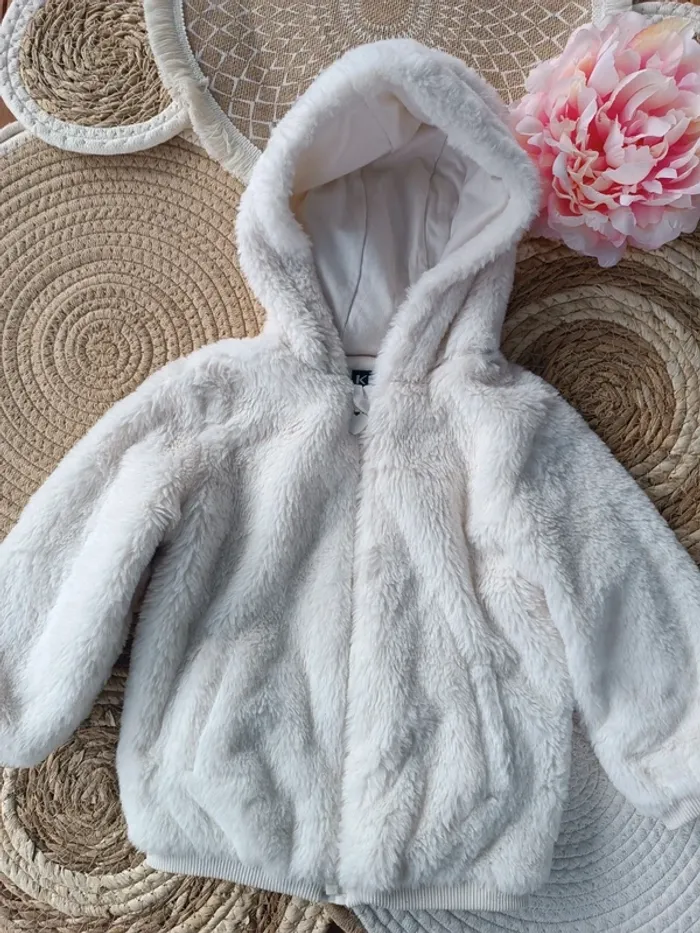 Veste à capuche chaude bébé fille taille 24 mois