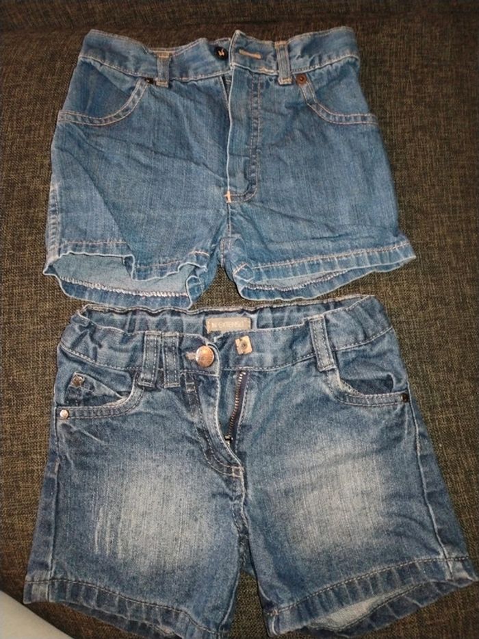 2 shorts en jean