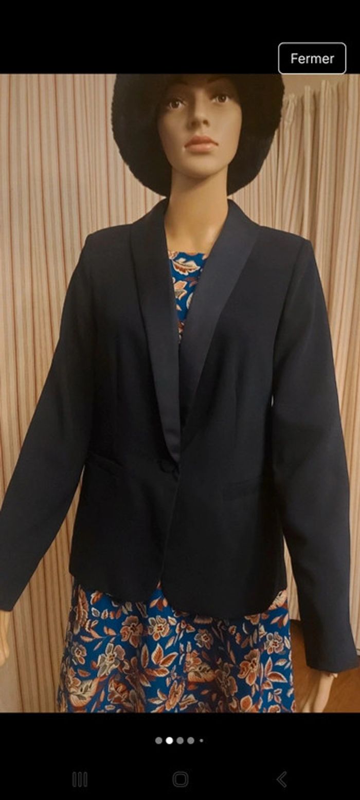 Blazer style smoking Marine D'Auvry fr42 be40 - photo numéro 2