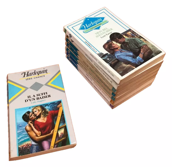 Lot de 7 Harlequin + 1 bonus Harlequin Série Chance " Collection Harlequin " Années 1987