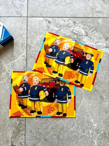🌷 Puzzle - Sam le pompier, 12 pièces x2, Ravensburger