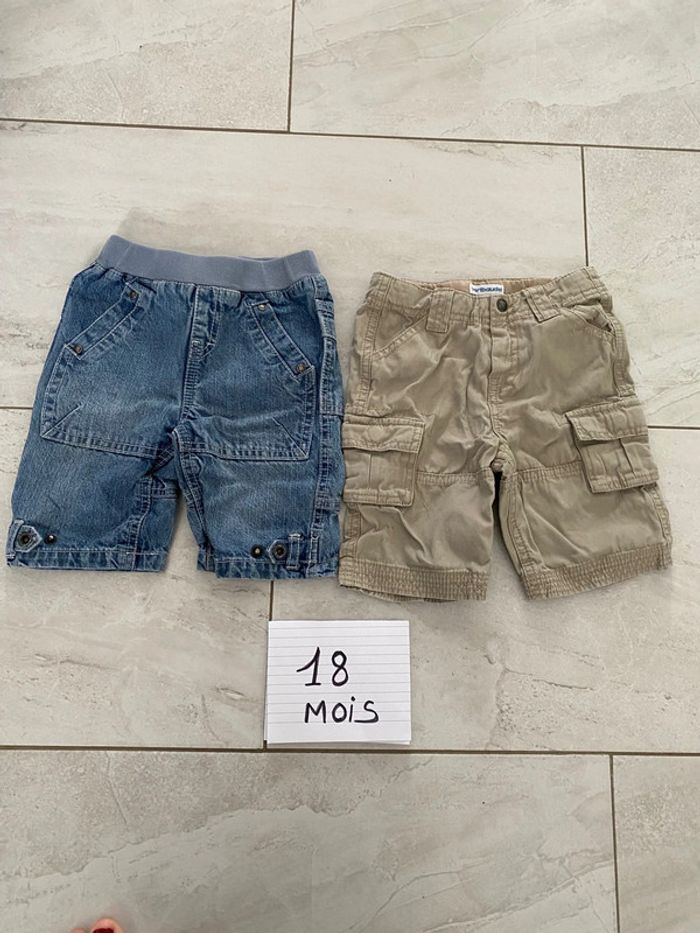Lot de 2 shorts 18 mois - photo numéro 2