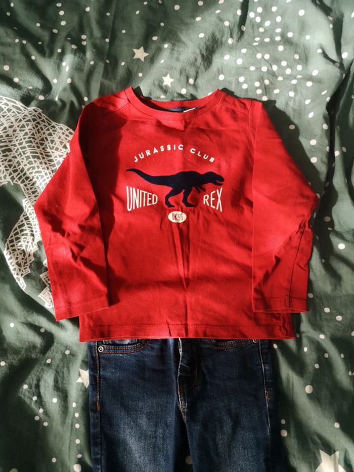 t shirt dinausore 3 ans