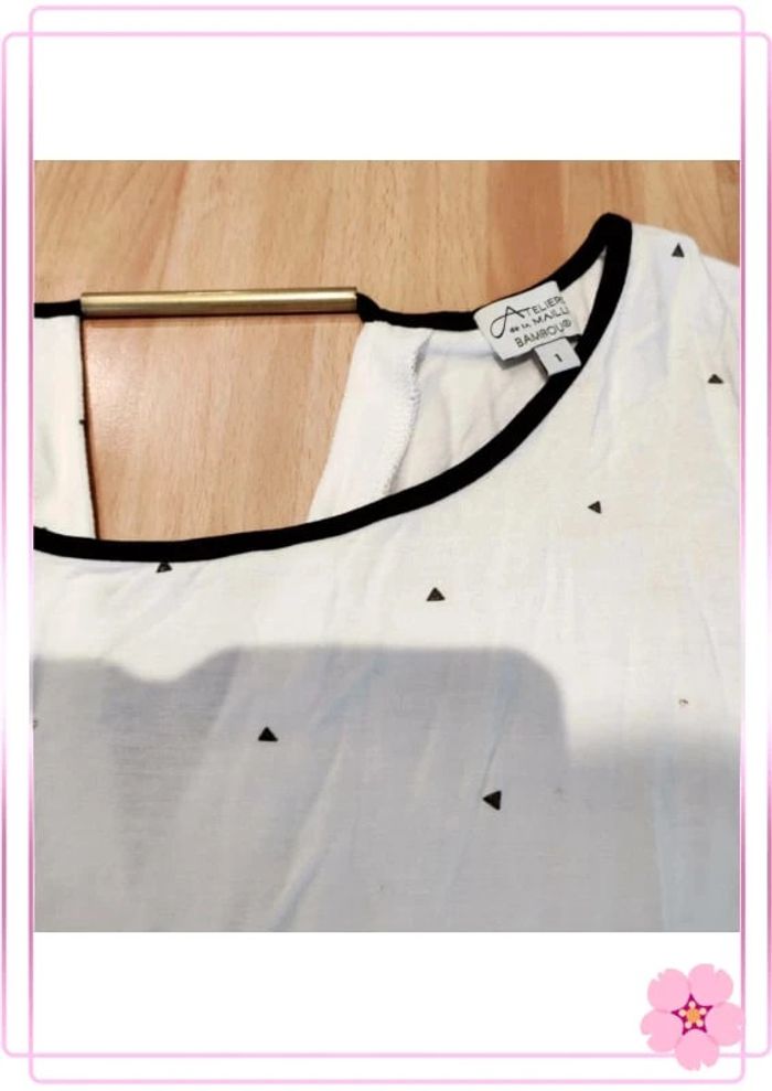 Robe d'été imprimé bambou, ateliers de la maille, S / 36 / 8 - photo numéro 5