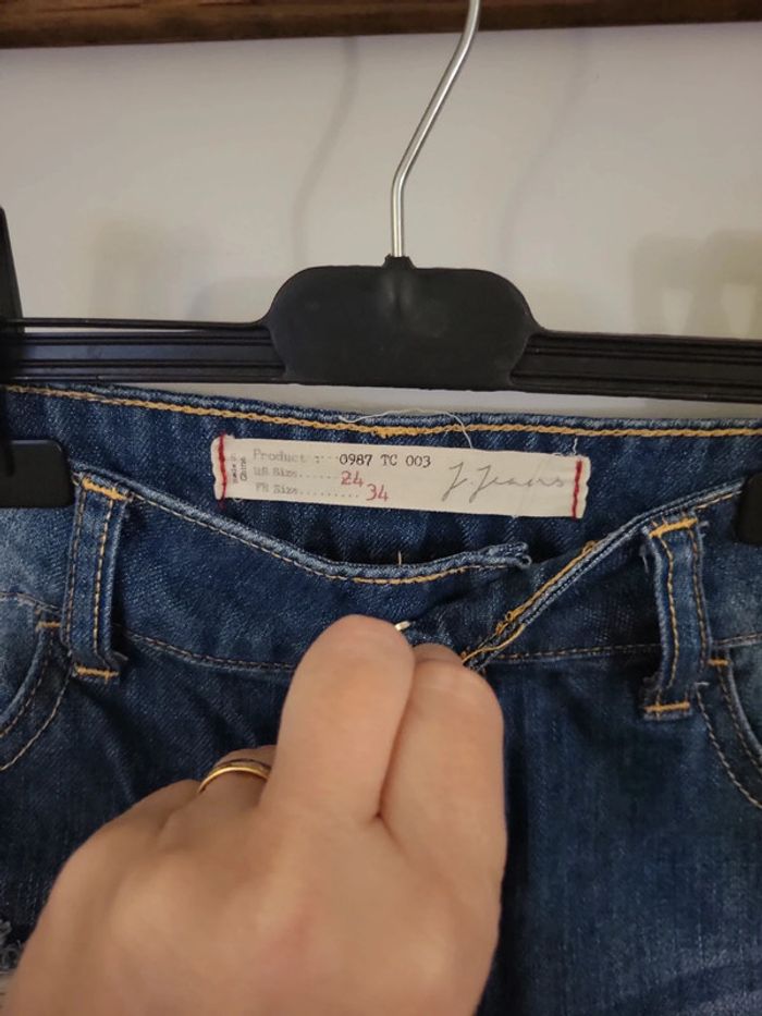 Jennyfer short jeans bleu Taille 34 xs - photo numéro 2