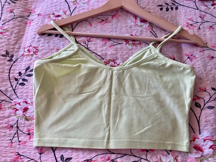 Croc top ou débardeur vert clair Etam - photo numéro 7