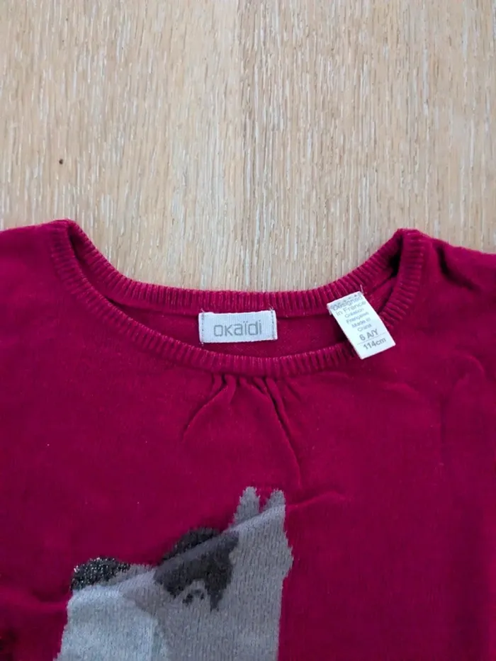 Pull fille 6 ans Okaïdi - photo numéro 3