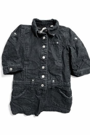 Robe en jean noire, 3 ans / 36 mois. Okaïdi.