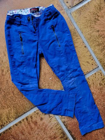 Pantalon bleu électrique style ethnique catimini 4ans