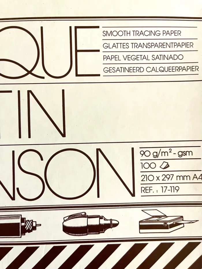 Bloc papier calque canson satin a4 90g 100 feuilles neuf - photo numéro 4