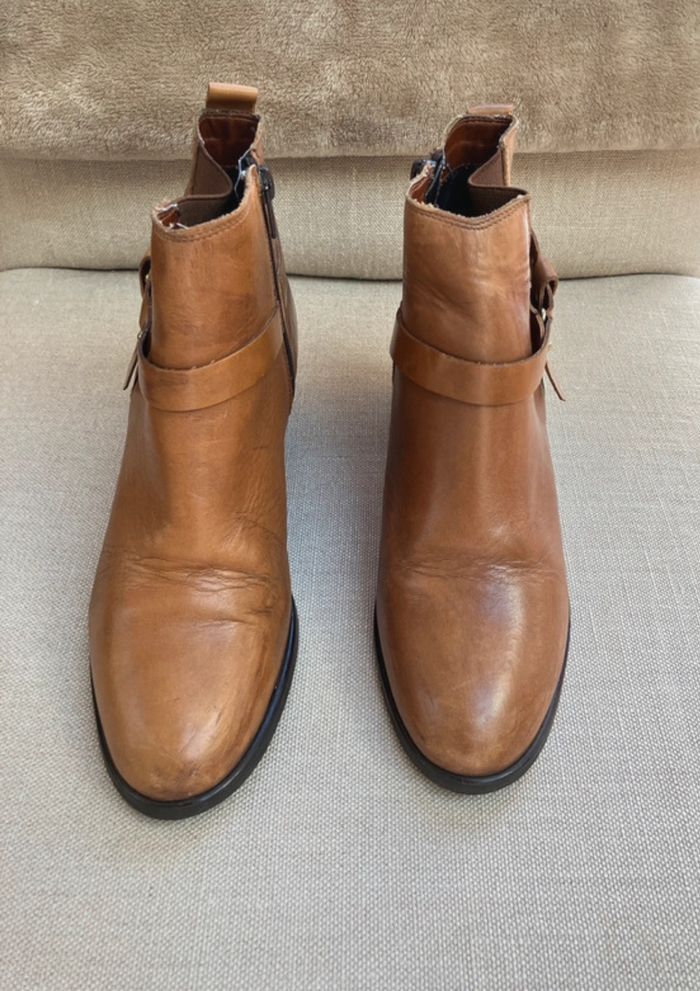 Bottines en cuir