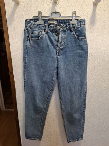 Beau jean femme mom Pull & Bear 34 taille haute excellent état