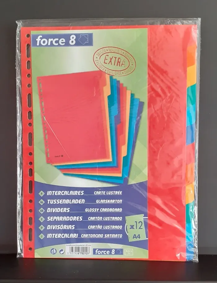 12 intercalaires neufs