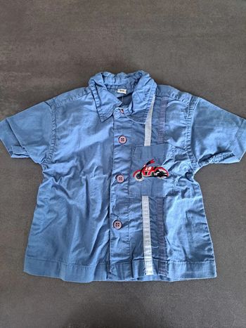 chemise moto manche courtes 6 mois