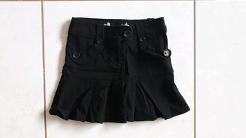 Jupe fille noire 8 ans CHLA2