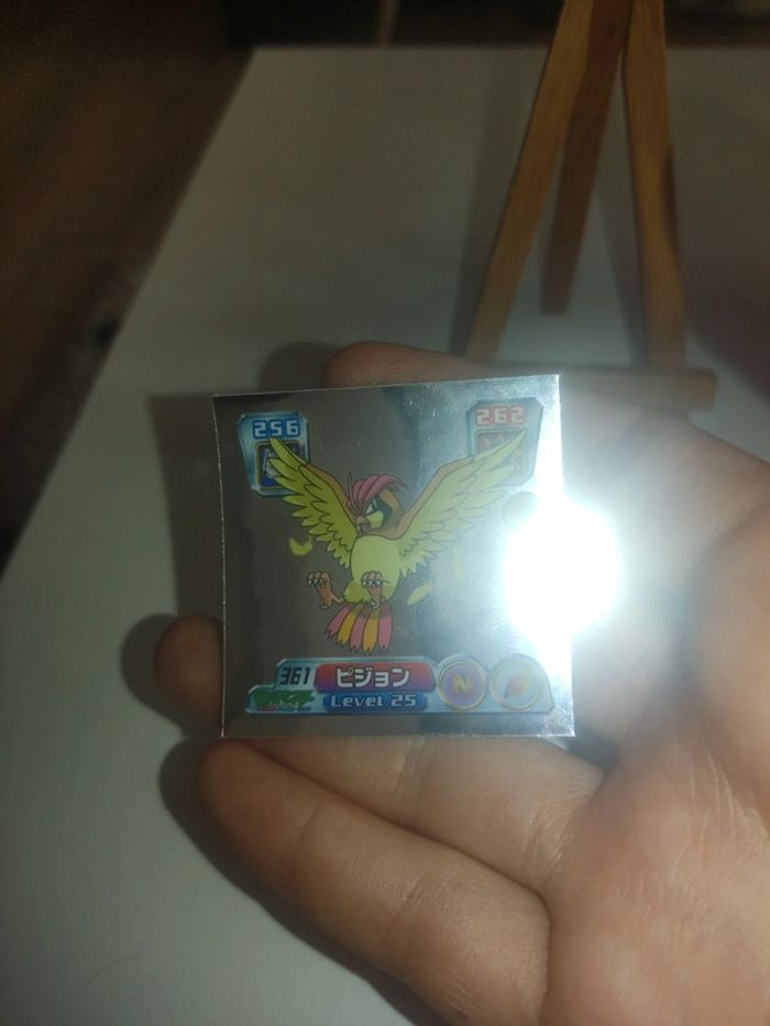 Stickers pokemon pidgeotto roucoups amada foil 2004 - photo numéro 4