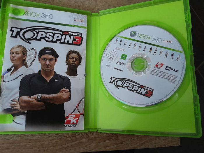 Jeu xbox 360 topspin3 - photo numéro 3