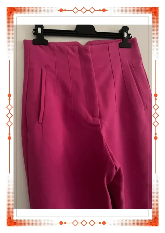 Pantalon rose Zara 36 S - photo numéro 2