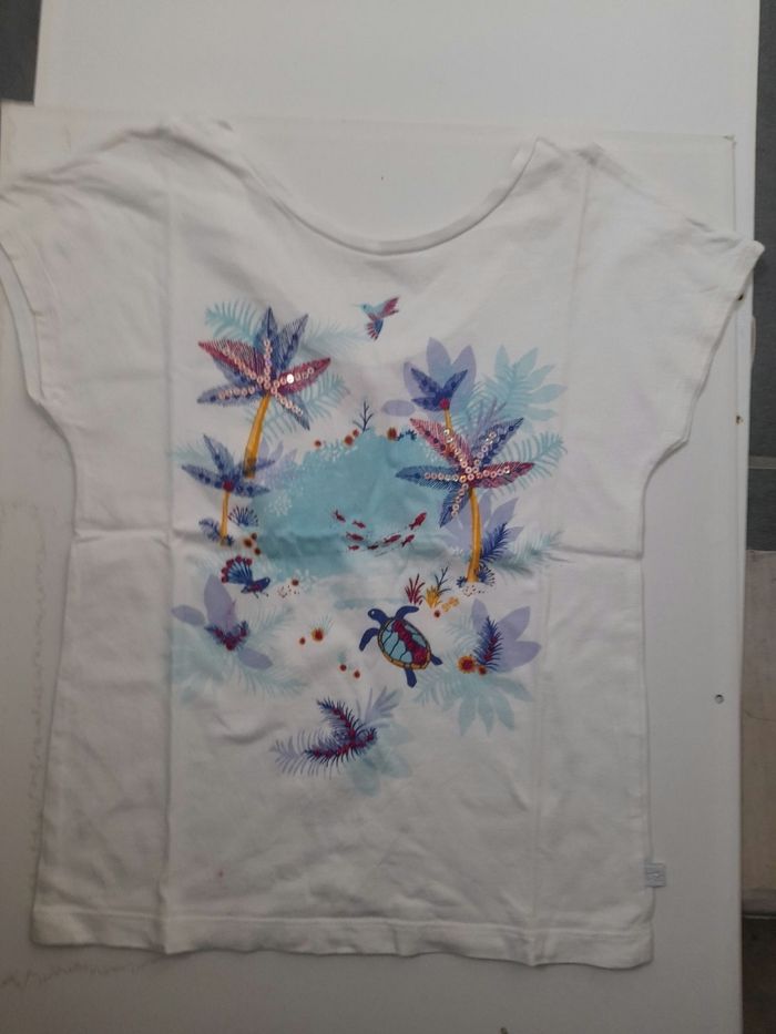 Joli lot de 9 tee-shirts fille en 8ans à manches courtes - photo numéro 9