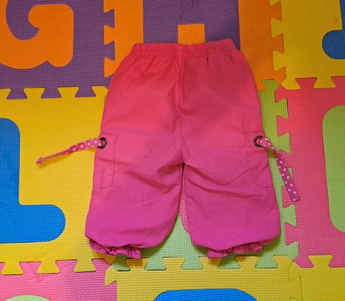 Pantalon rose fushia, taille 12 mois (74 cm) - photo numéro 2