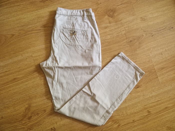 Pantalon chino mango beige taille 36 TBE