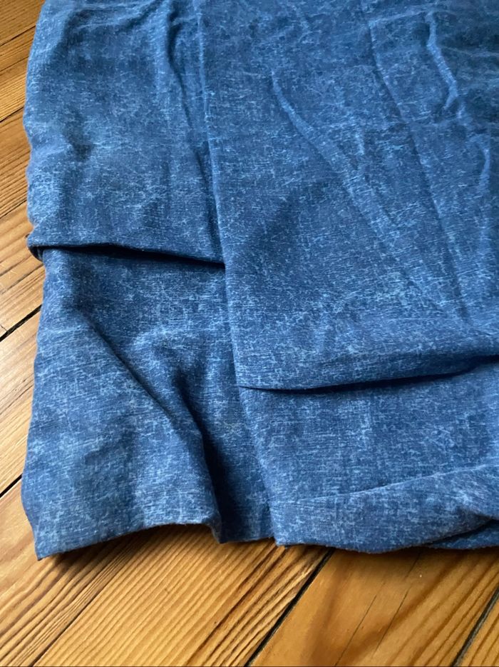 Drap plat bleu vintage - photo numéro 3