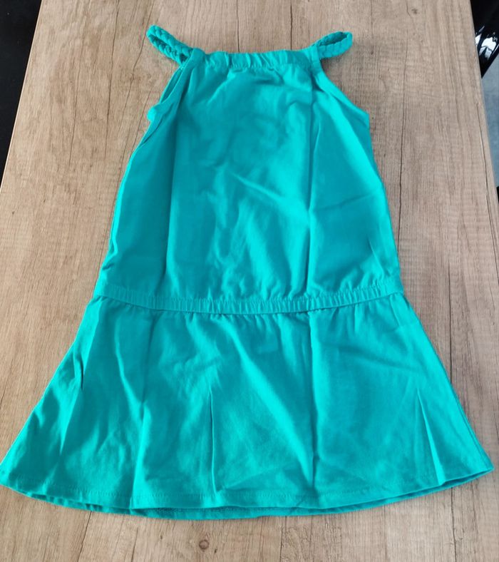 Petite robe bretelles fille verte taille 4 ans Petite Miss à la plage Gémo - photo numéro 2