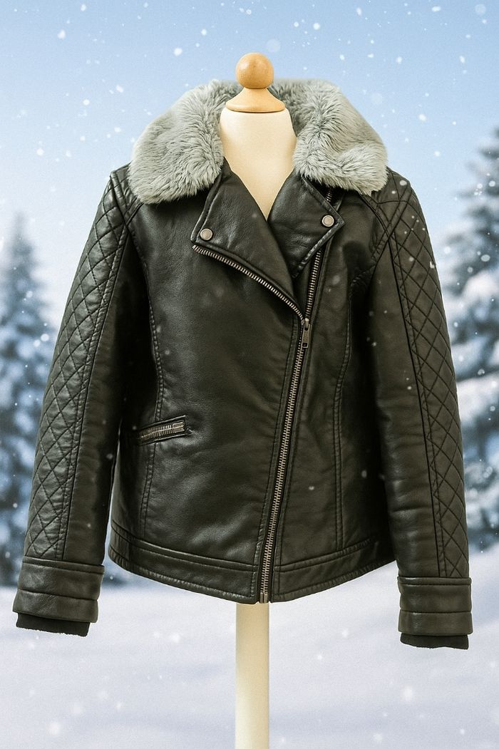 Veste en simili cuir