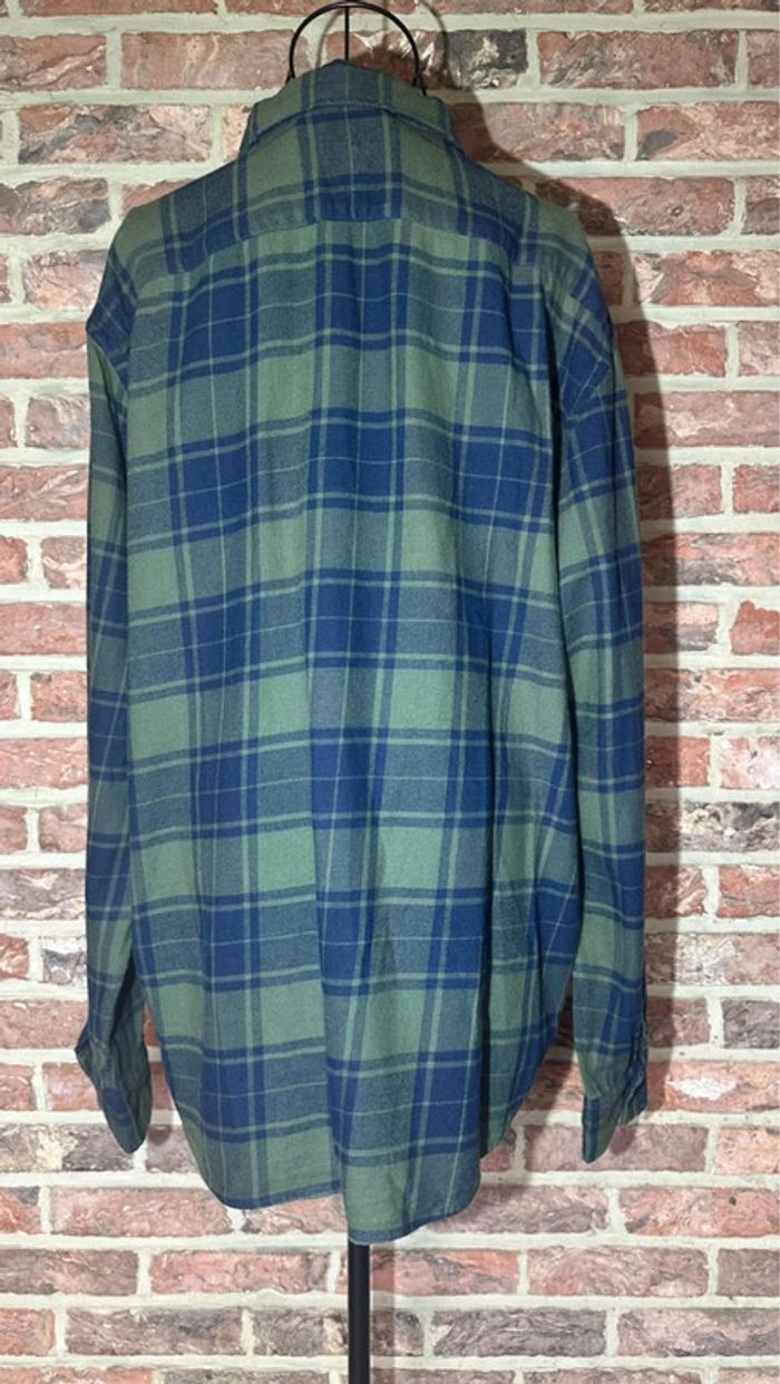 Chemise à carreaux bleu et verte H&M Regular Fit Taille L / 40 - photo numéro 10