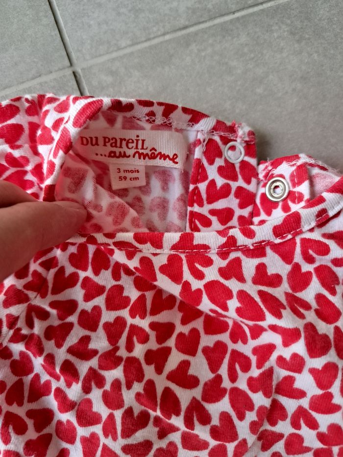 Robe Bébé Fille 6 Mois Du Pareil Au Même - Sans Manches, Corail Rouge, Avec Bloomer