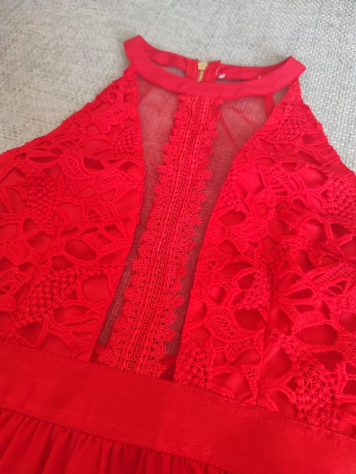 Robe rouge été soirée - photo numéro 3
