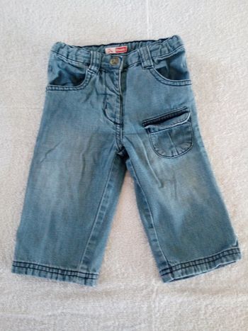 Jean bleu DPAM 9-12 mois (réf perso M8)(familleac72)